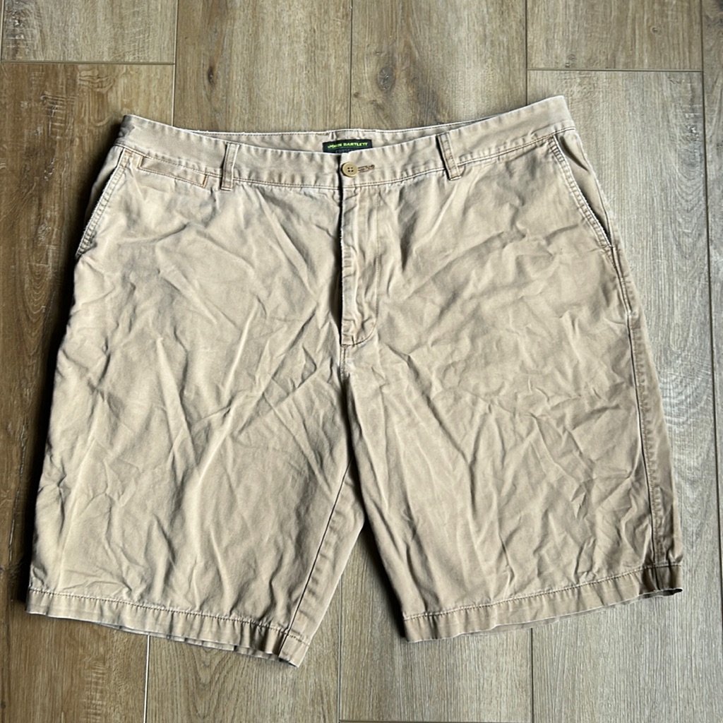 Mens John Bartlett Consensus Khaki Shorts Size 38
